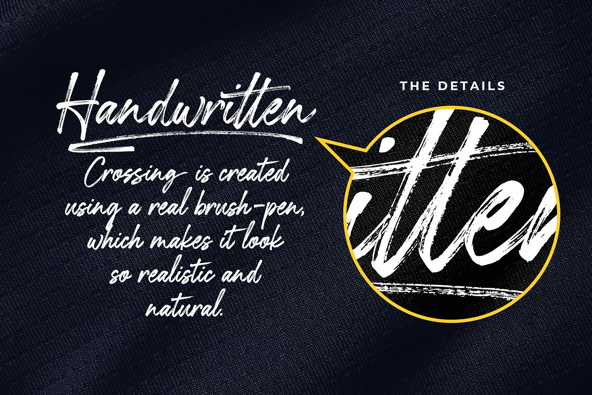 Crossing, a Script Font by Abo Daniel Studio (Photo 12 of 15)