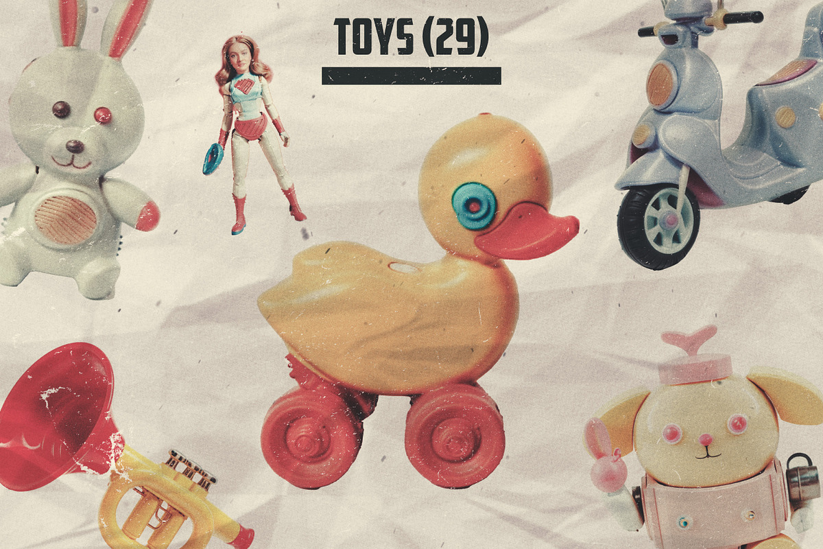 Retro Collage Kit (422 Cliparts), an Object Graphic by Megan Aili Designs (Photo 14 of 15)