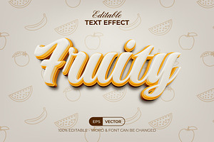 Fruity Text Effect 3D Style, a Layer Style Add-On by Mockmenot