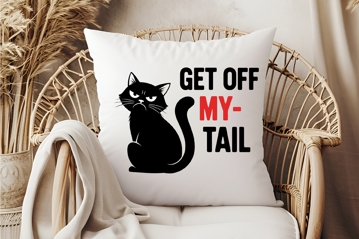 Get Off My Tail Cat PNG Design, an Illustration by DreamCafeArt (Photo 6 of 6)