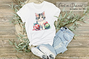 Watercolor Christmas Cats | Kittens, an Illustration by Dazzling Art Boutique (Thumbnail 7 of 10)