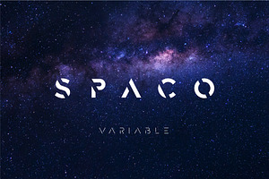 Spaco Stencil SC, a Font by K:O\Fonts