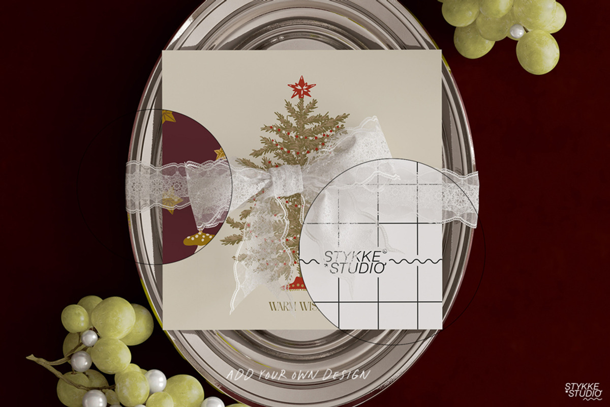 TREASURES OF THE SEA burgundy mockup, a Household Mockup by Stykke Studio (Photo 3 of 9)