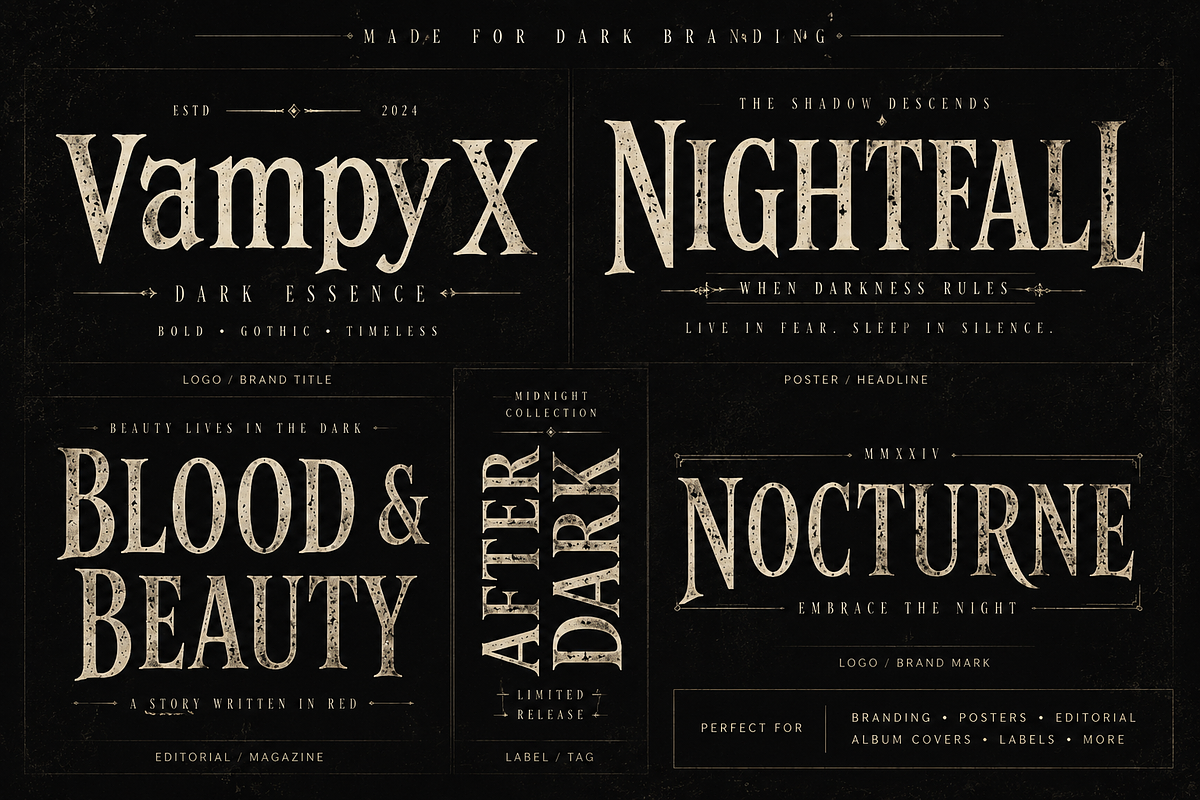 Vampyx, a Serif Font by Wow Magic (Photo 4 of 5)