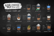 48 Coffee Recipes (paper cup), an Object Graphic by Sonya Illustrations (Thumbnail 1 of 10)