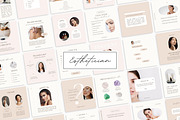 Esthetician Instagram templates, a Social Media Template by LiliesandBerries (Thumbnail 1 of 23)