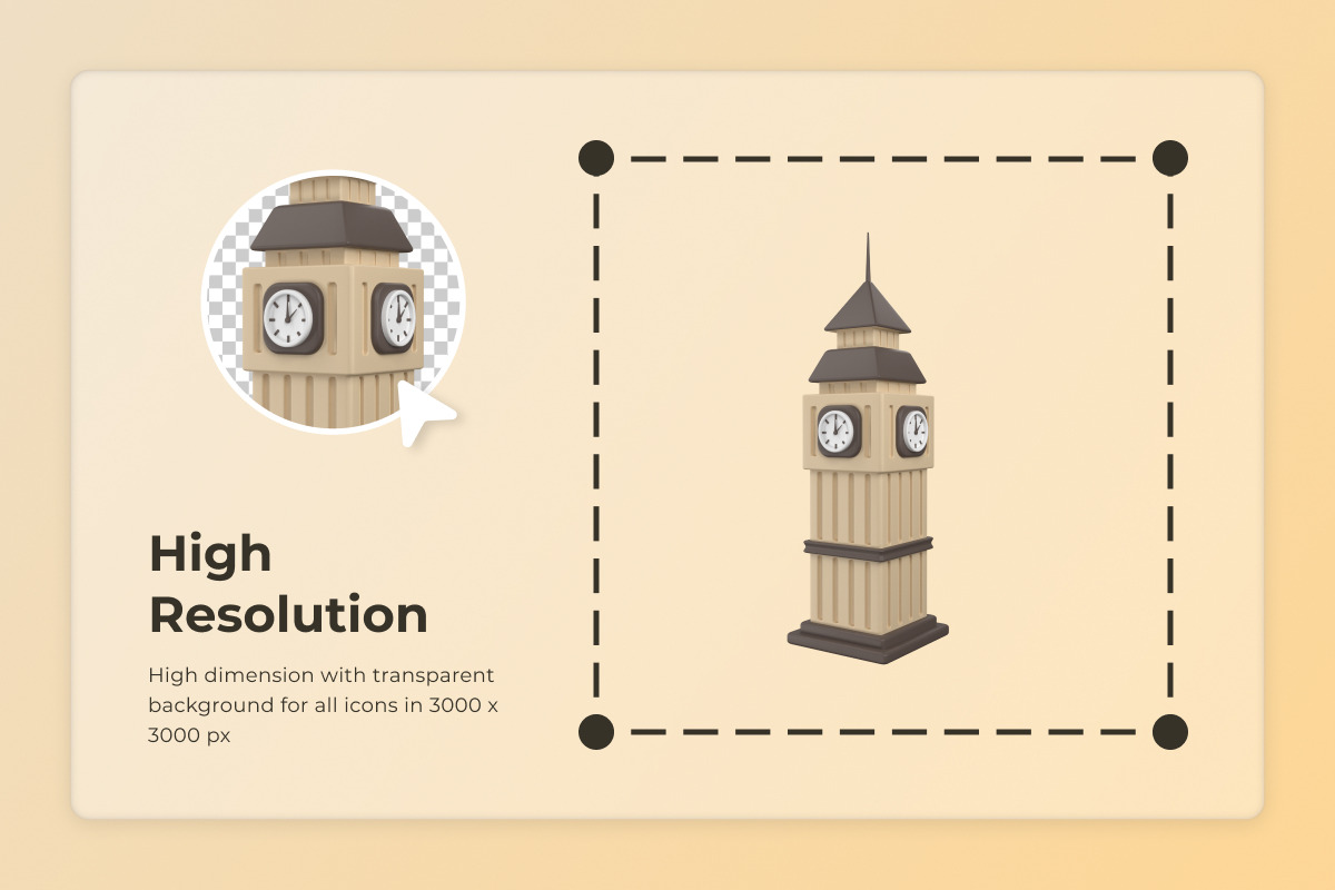 Global Monuments 3D Icons Packs, an Education Illustration by twinstd (Photo 3 of 6)