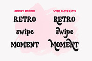 Chunky Summer - Groovy Retro Font, a Handwritten Font by Airotype (Thumbnail 9 of 12)