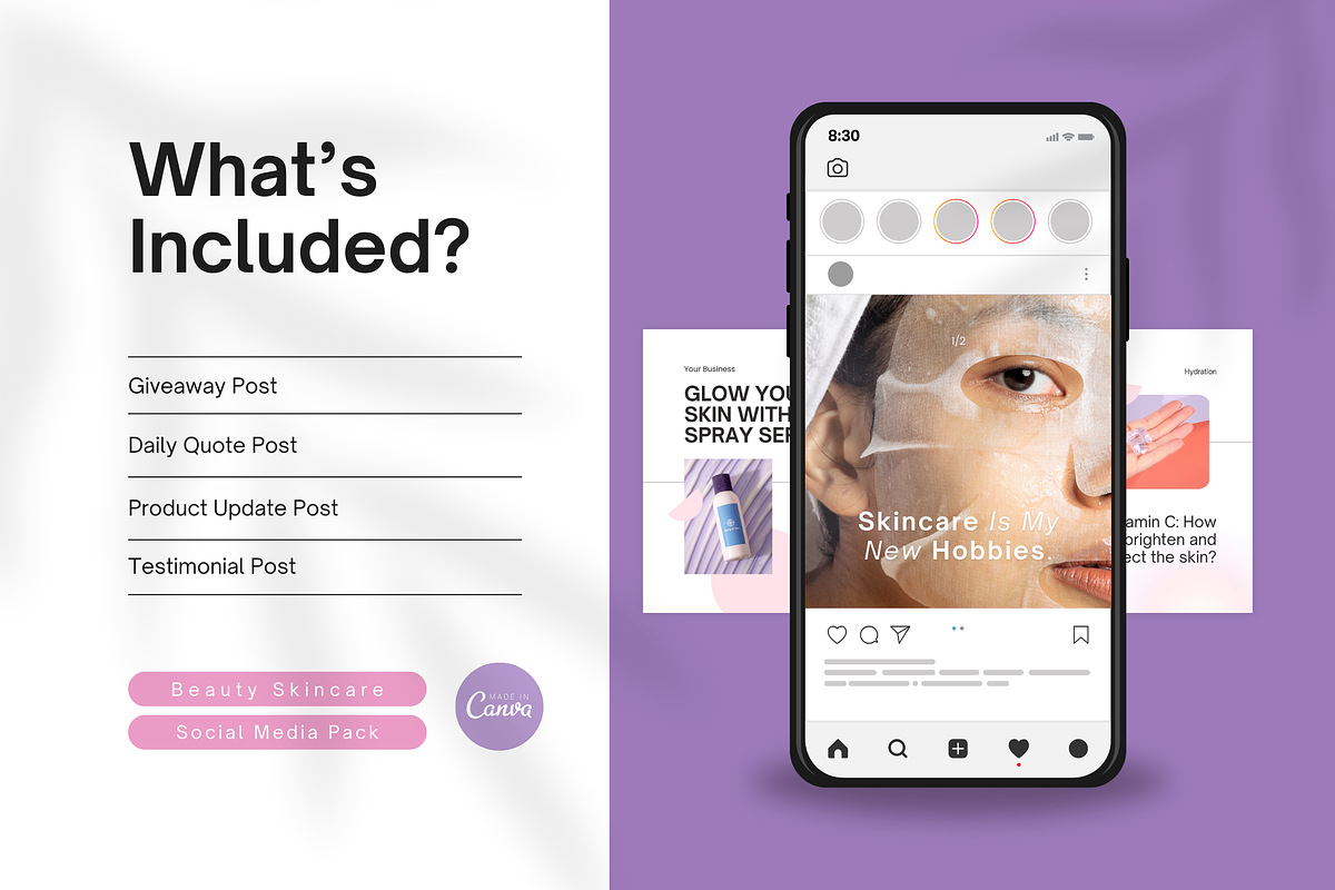 120 Beauty Instagram Template, a Social Media Template by Branding Victory STD (Photo 2 of 10)