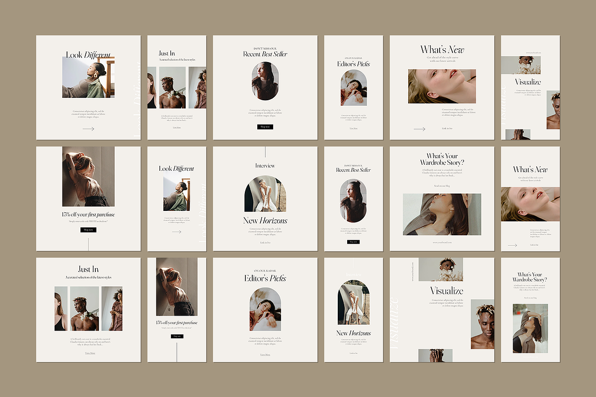 600 Minimalist Instagram Bundle, a Social Media Template by Creatchees.std (Photo 21 of 37)