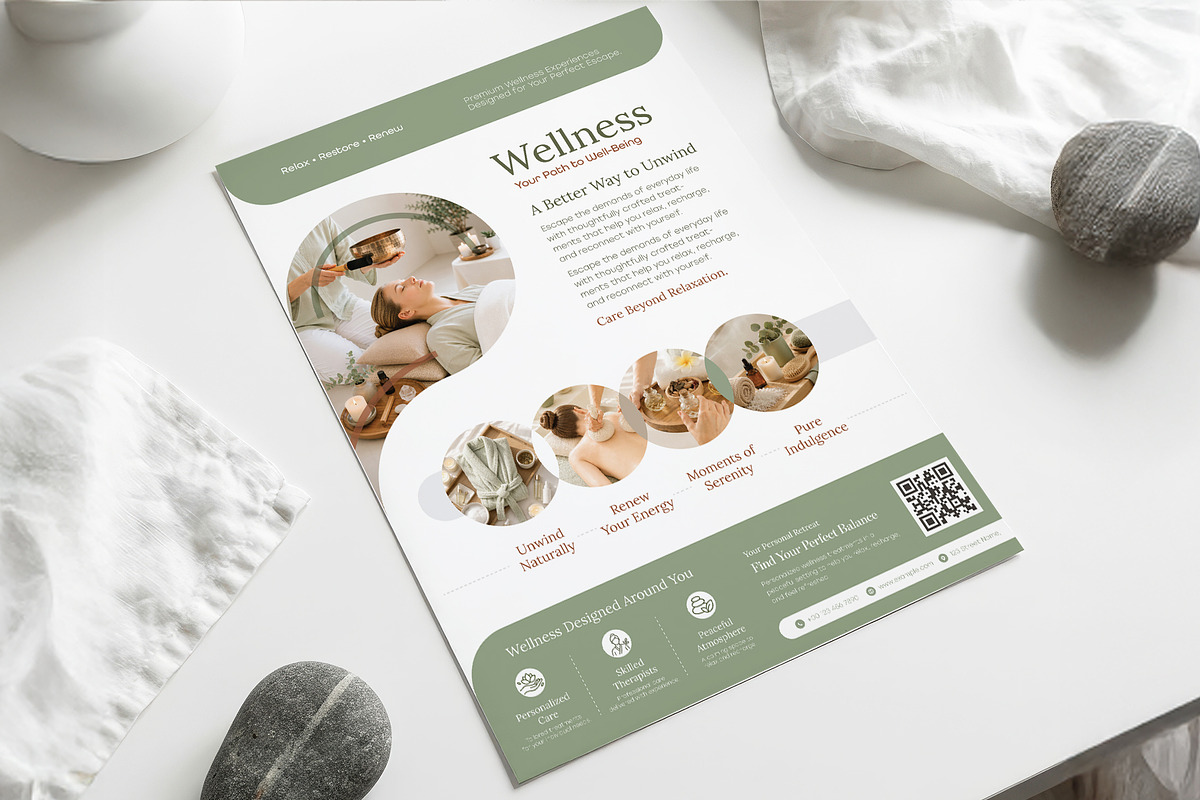 Modern Wellness Poster Template, a Poster Template by WheelieMonkey (Photo 3 of 3)