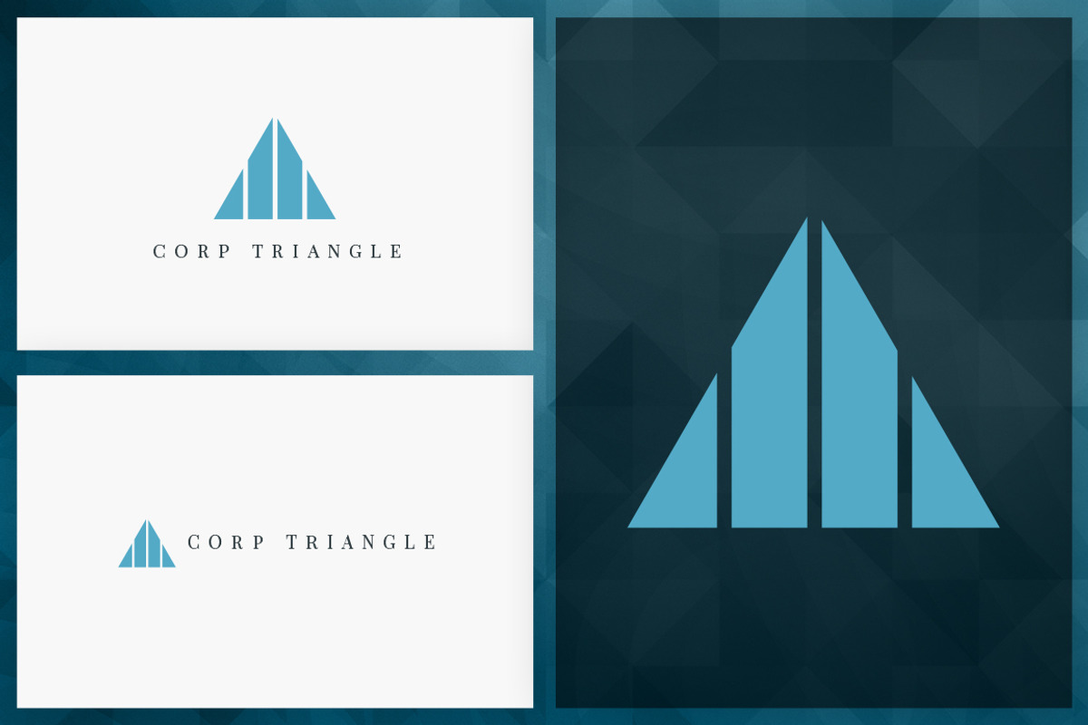 20 Triangle Logos - Filled edition, a Branding & Logo Template by VP Fonts (Photo 10 of 21)