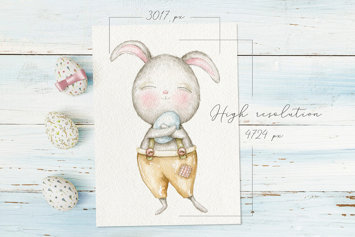 Watercolor Easter, an Animal Illustration by Mimomy (Photo 5 of 17)
