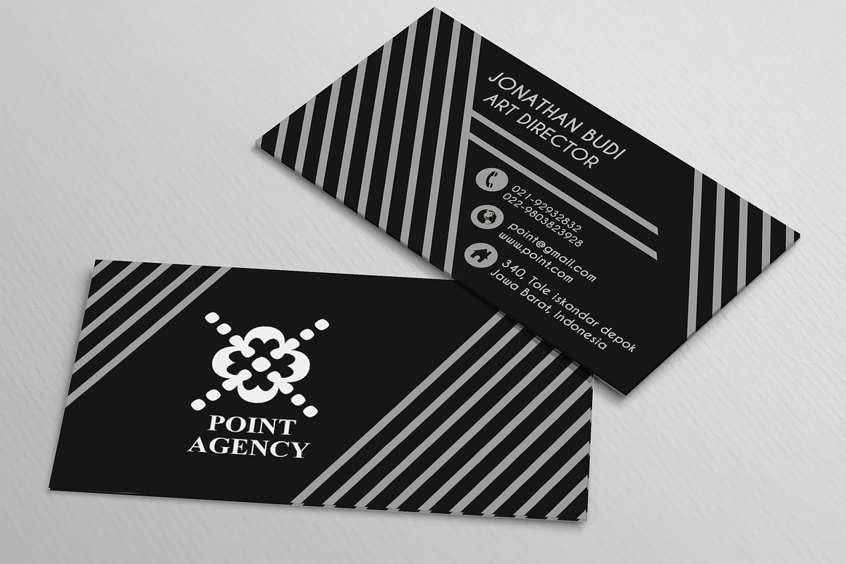 Modern Colorful Line Business Card, a Business Card Template by Sahade Studio (Photo 2 of 5)
