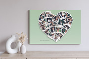 Love Heart Photo Collage Template, a Social Media Template by DesignerCandies (Thumbnail 3 of 5)