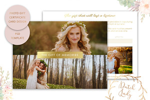 PSD Photo Gift Card Template 32