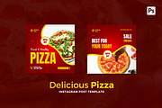 Delicious Pizza Instagram Post, a Social Media Template by CavenArt (Thumbnail 2 of 5)