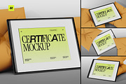 Certificate Mockup Pack, a Merchandise Mockup by Neermana (Thumbnail 1 of 9)