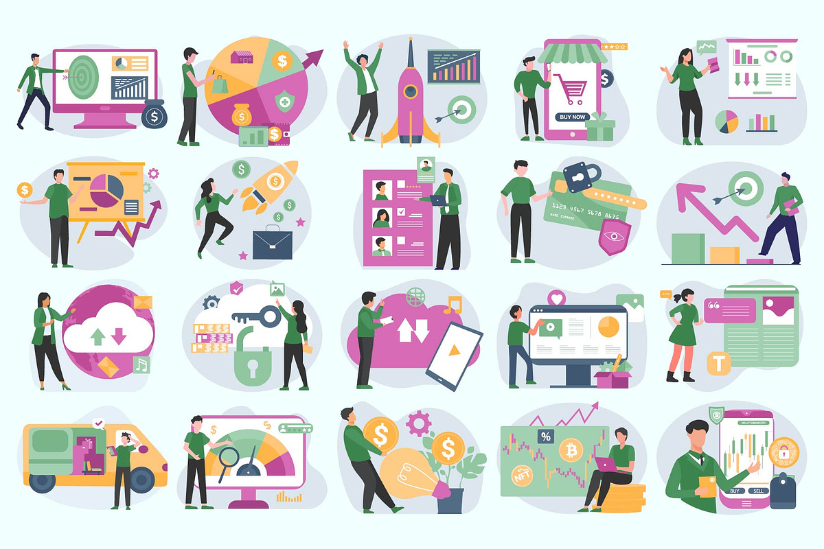 Creative Business Loopy Vectors., an Illustration by Vector Portal (Photo 3 of 5)