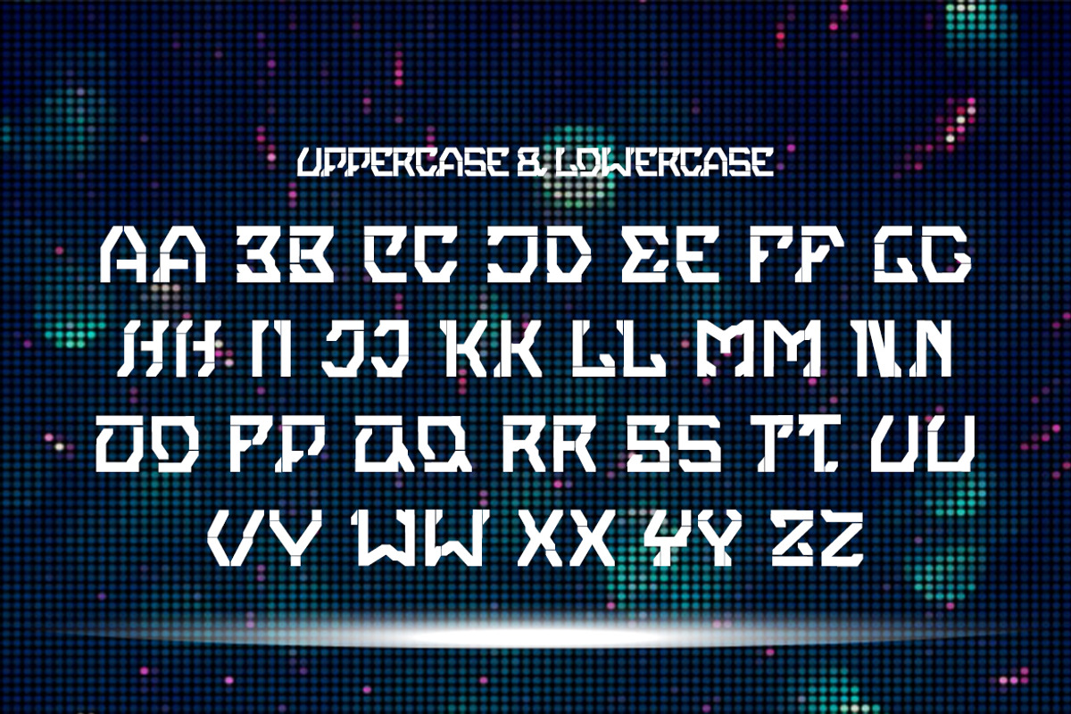 Revalingion - Modern Sci Fi Font, a Blackletter Font by Dhabee (Photo 6 of 8)