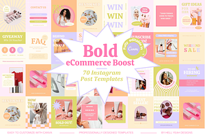 Bold eCommerce Boost Pack, a Social Media Template by Hell Yeah Designs