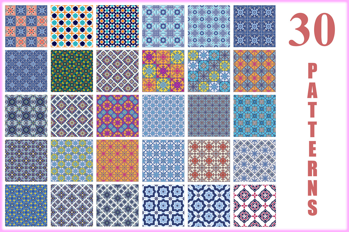Islamic Tiles Seamless Pattern, a Pattern Graphic by Digital Studio (Photo 4 of 4)