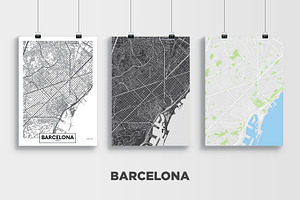 5 Maps Of Spanish Cities