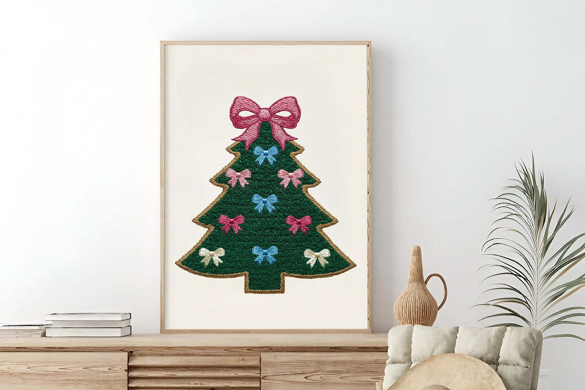 Coquette Crochet Yarn Christmas Tree, an Illustration by SinaCreation (Photo 4 of 7)