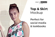 Top and Skirt Mockup, a Books & Magazine Mockup by Pret-a-Mockup (Thumbnail 1 of 7)