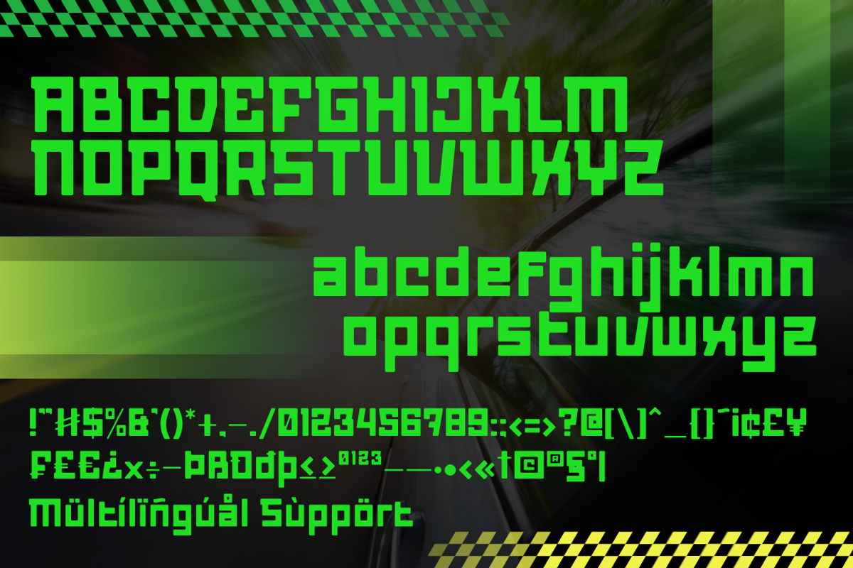 Gear Shift - Modern Sports Font, a Sans Serif Font by Sronstudio (Photo 10 of 12)