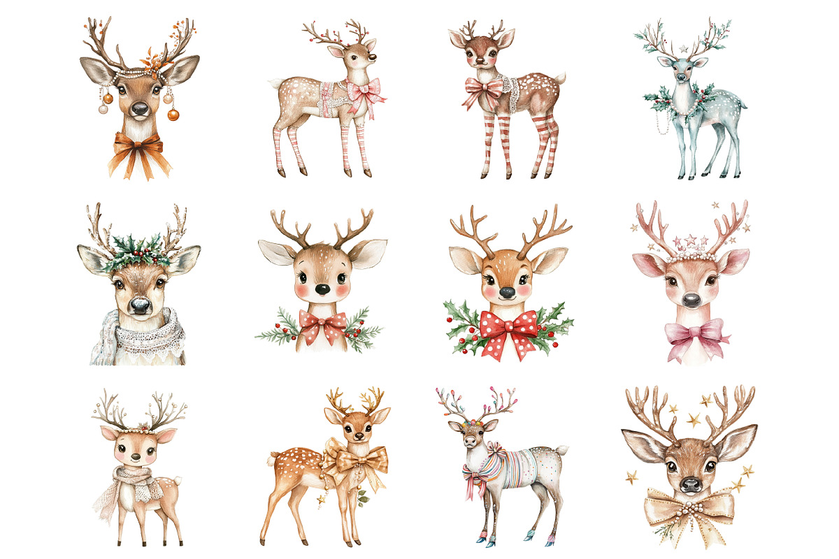 Quirky Christmas Reindeer, an Illustration by Design Market (Photo 2 of 3)