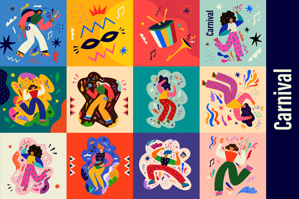 Brazil Carnival collection, an Object Illustration by MoleskoStudio (Photo 1 of 15)