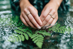 Female hands with minimalistic rings, a Beauty & Fashion Photo by MistyDay