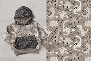 Dino Love Kids Pattern Collection, a Pattern Graphic by Point and Poem (Thumbnail 7 of 7)