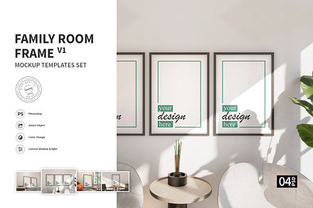 Family Room Frame vol.01 - Mockups