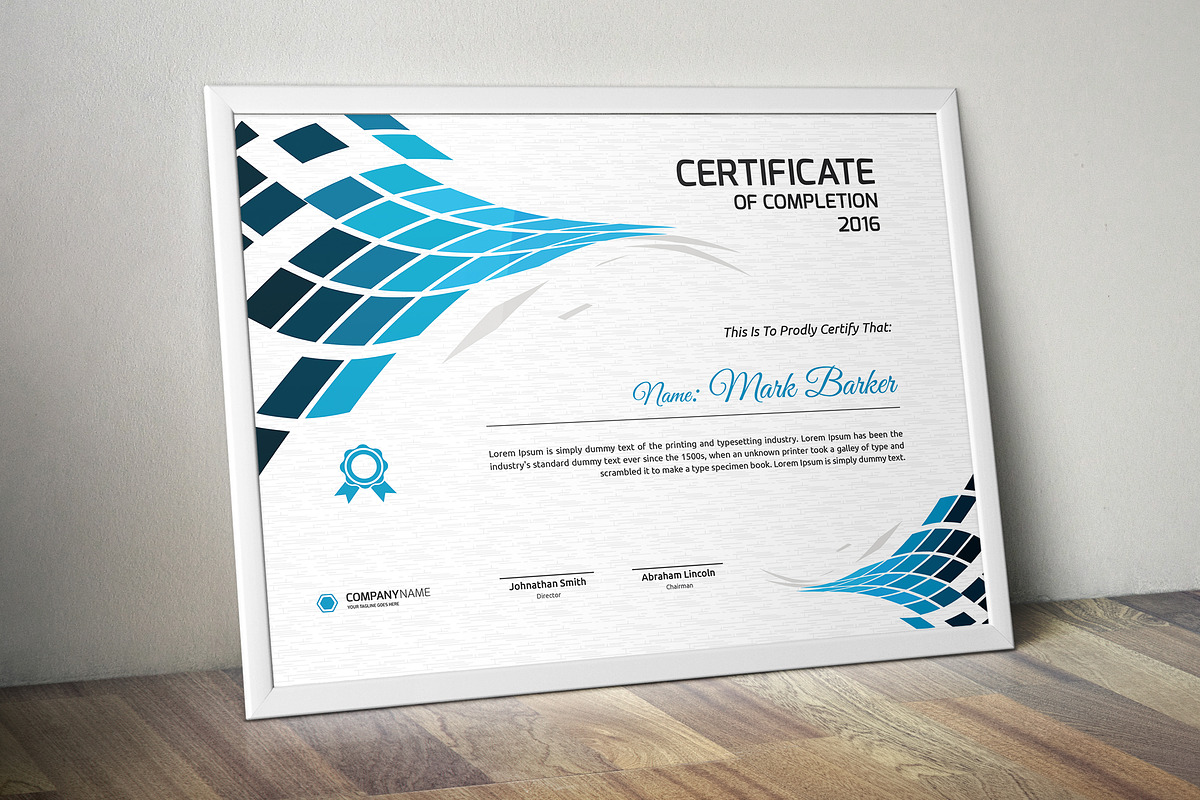 Certificate Word | PSD | AI, a Stationery Template by Curve Design (Photo 3 of 4)