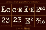 Distressed Telegraph, a Serif Font by Stiggy & Sands (Thumbnail 8 of 9)