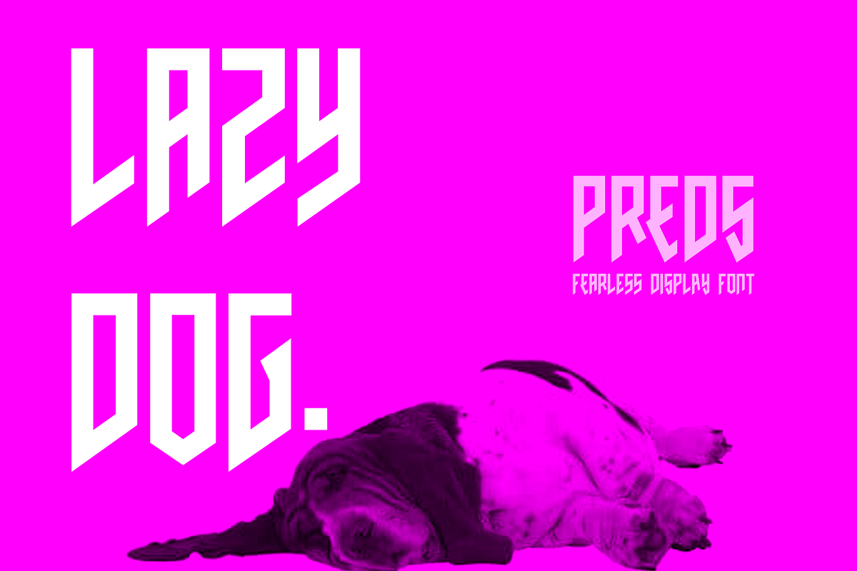 PREDS - FEARLESS DISPLAY FONT, a Font by Alphabet Agency (Photo 5 of 5)