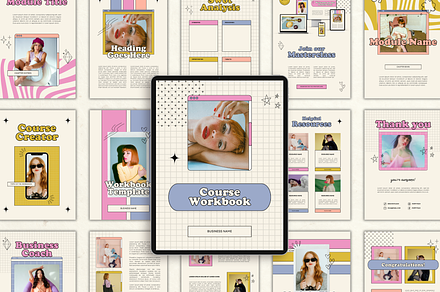 Canva Workbook Template for Coaches, a Magazine Template by Branding Babe Co.
