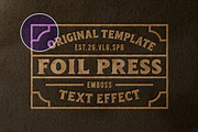 Foil Pressed Paper Template, a Layer Style Add-On by Design Squad (Thumbnail 1 of 4)