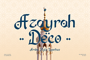 Azayrah Deco - Arabic Style Art Deco, a Font by Indotype Foundry (Thumbnail 1 of 10)