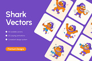85 Shark Vector Icons Bundle, an Emoji Icon by Creative Stall (Thumbnail 1 of 11)