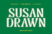 CS Susan Drawn, a Serif Font by Craft Supply Co. (Thumbnail 1 of 8)