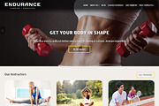 Endurance Fitness Theme, a WordPress Template by EnergyThemes (Thumbnail 1 of 4)