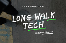 Long Walk Tech - Handwritten Font