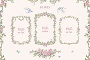 Flowering Watercolor Clip Art, a Decorative Illustration by Ekaproeka (Thumbnail 3 of 7)