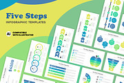 Five Steps Infographic Template EPS, a Presentation Template by Mighty-Slide (Thumbnail 1 of 7)
