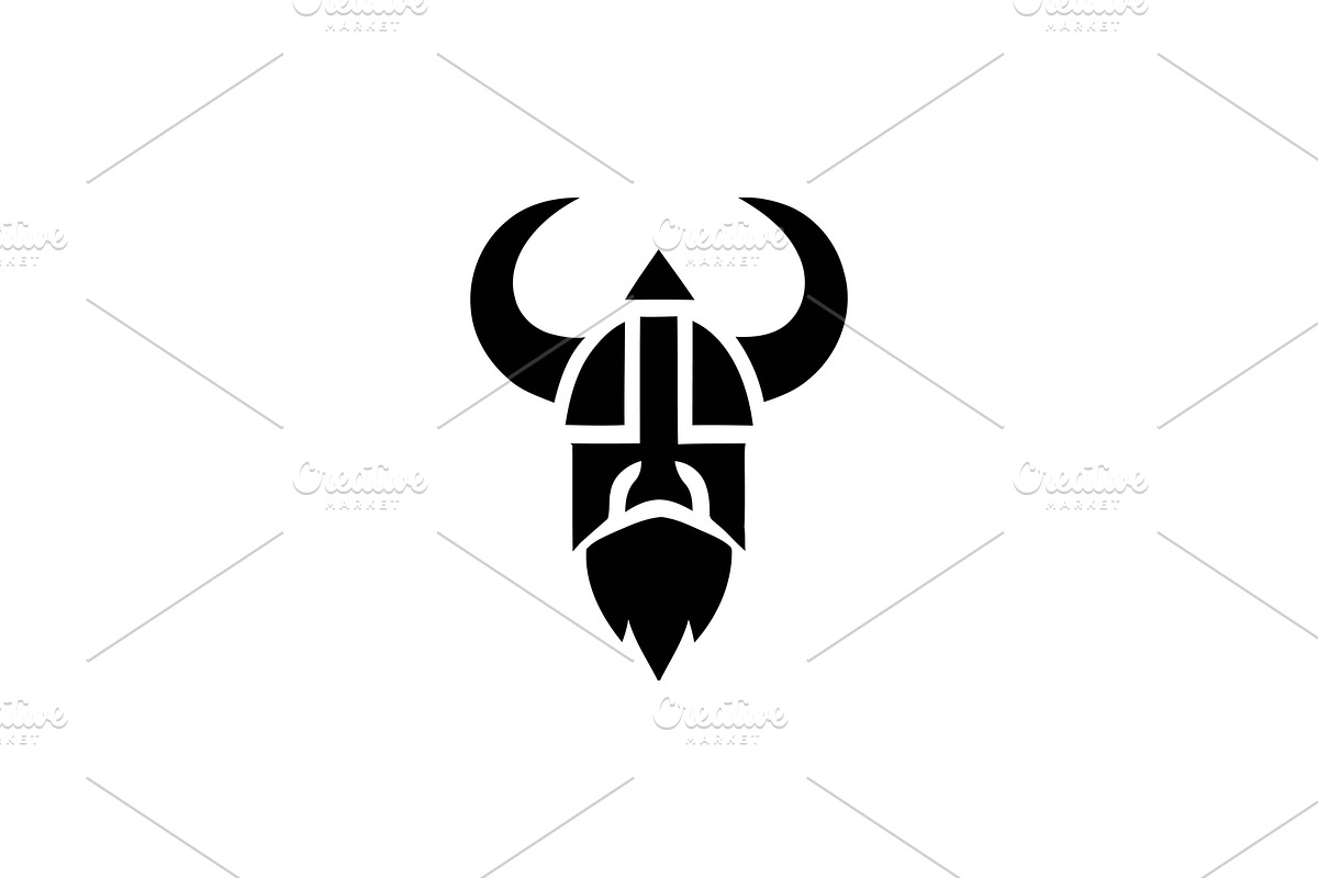 Viking Helmet Vector, a Branding & Logo Template by Vectorium Studio (Photo 1 of 2)