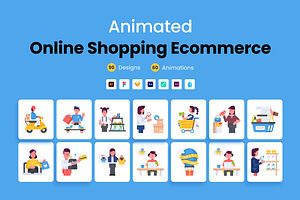 Animated Ecommerce Icons, a Duotone Icon by Prosymbols