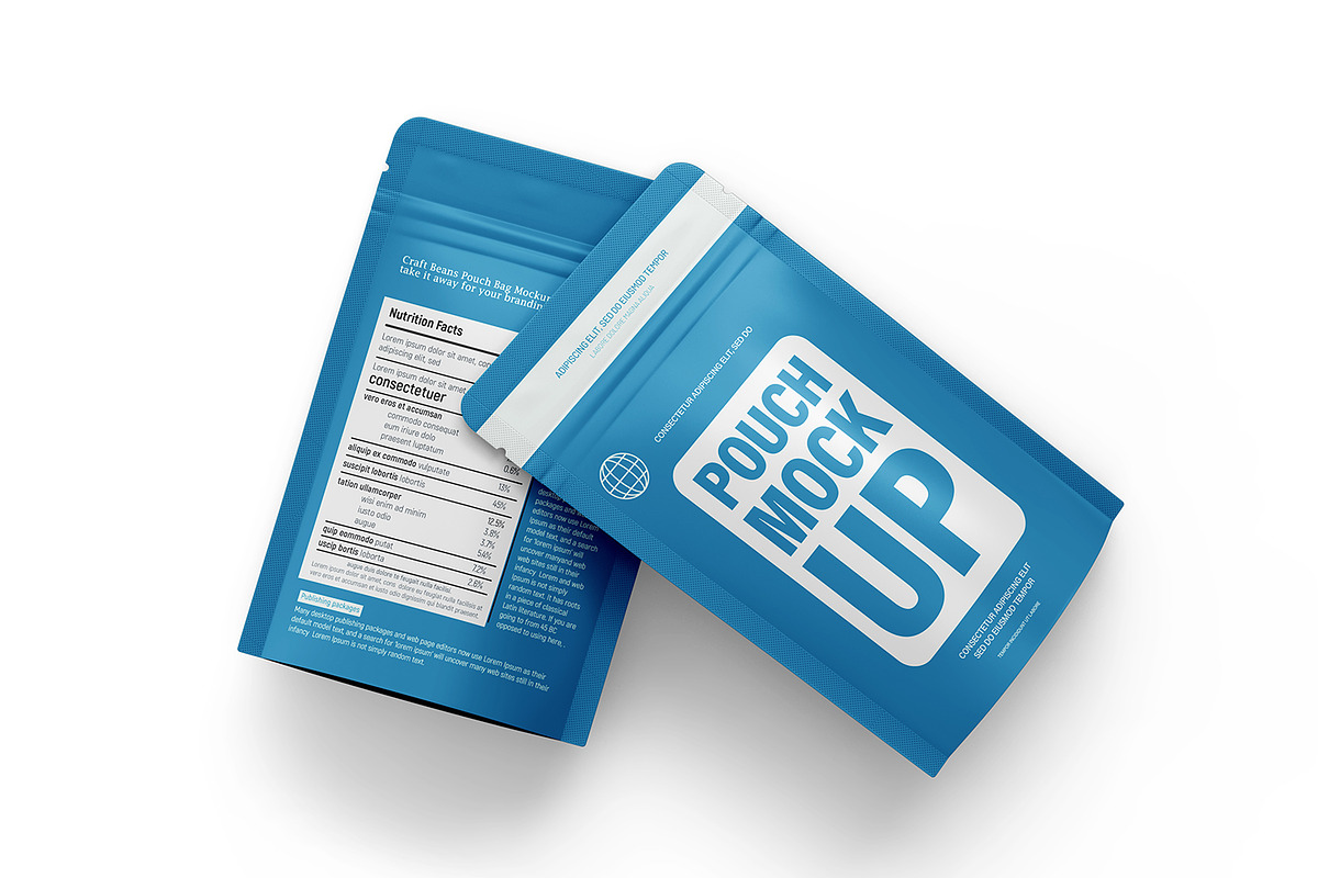 Zipper Pouch Packaging Design Mockup, a Packaging Mockup by Ram Studio LLC (Photo 3 of 14)
